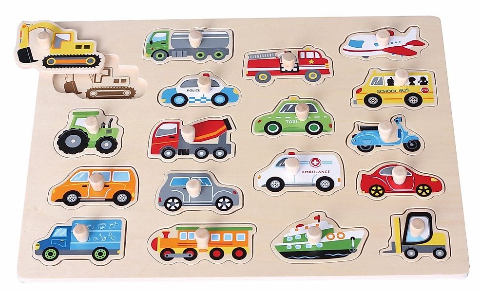 Lelin Steckpuzzle 20075 Großes Holzpuzzle mit günstig online kaufen