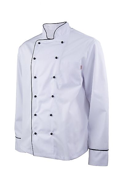 Clinotest Kochjacke mit farbigen Kugelknöpfen und günstig online kaufen