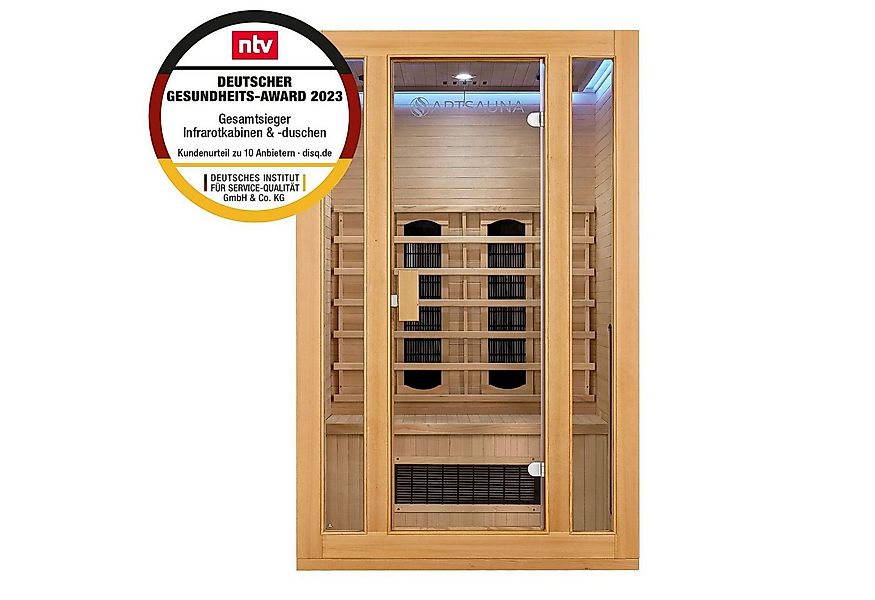 Artsauna Infrarotkabine Nyborg S120K Dual Technologie, für 2 Personen, Heml günstig online kaufen
