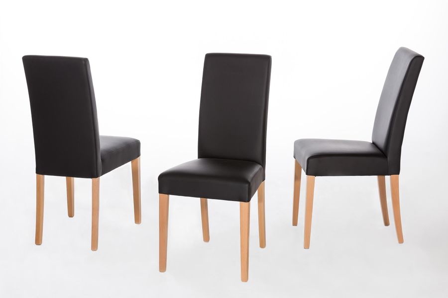 Home affaire 4-Fußstuhl "Lea" (Set) 2 Stk. Kunstleder günstig online kaufen