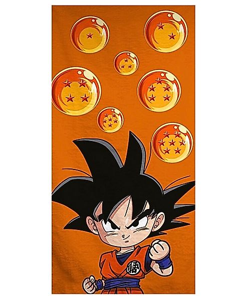 Dragon Ball Badetuch Young Goku, Mikrofaser, Kinder Strandtuch 70 x 140 cm günstig online kaufen