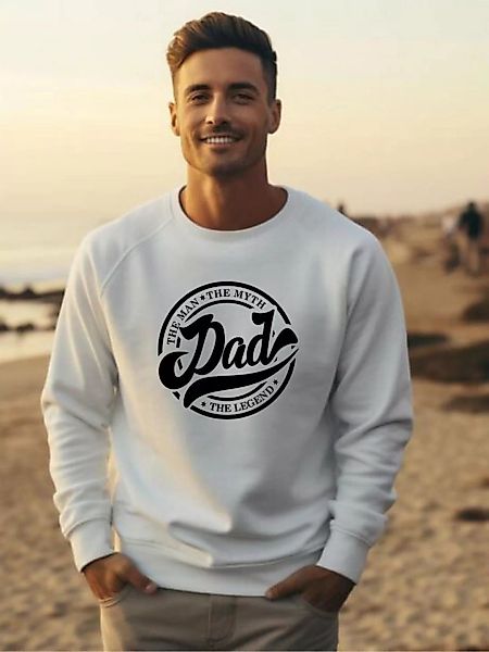 ANNIS Fashion & Accessoires Sweatshirt "DAD" (1-tlg) hoher Biobaumwollantei günstig online kaufen