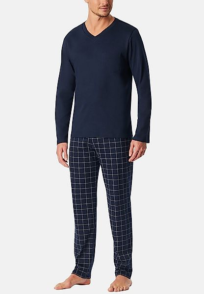 Schiesser Pyjama Fine Interlock (Set, 2 tlg) Schlafanzug - Baumwolle - Atmu günstig online kaufen