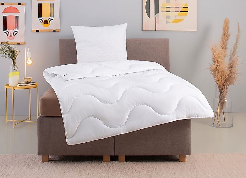 OTTO home Microfaserbettdecke + Microfaserkissen "Mailo, Bettdecke 135x200 günstig online kaufen