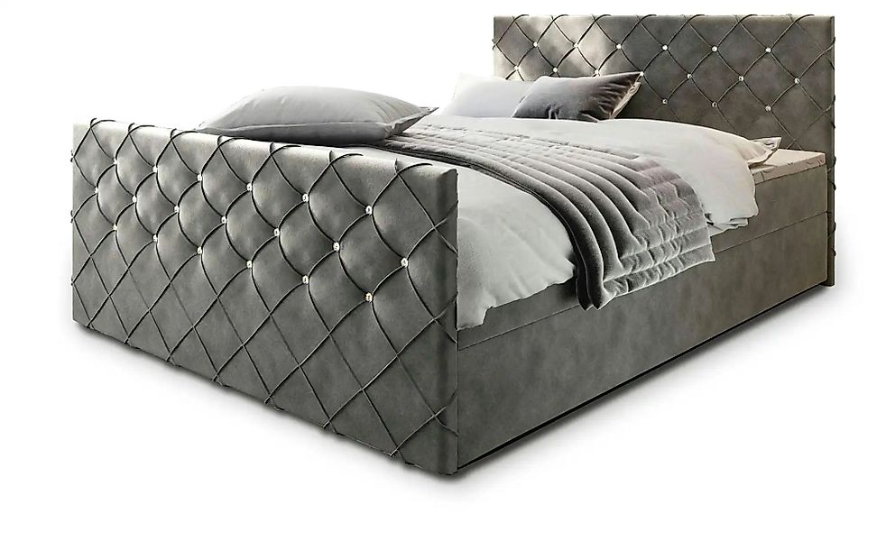 MASSENO Boxbett mit Bettkasten Mandi ¦ grau ¦ Maße (cm): B: 140 H: 98 Bette günstig online kaufen