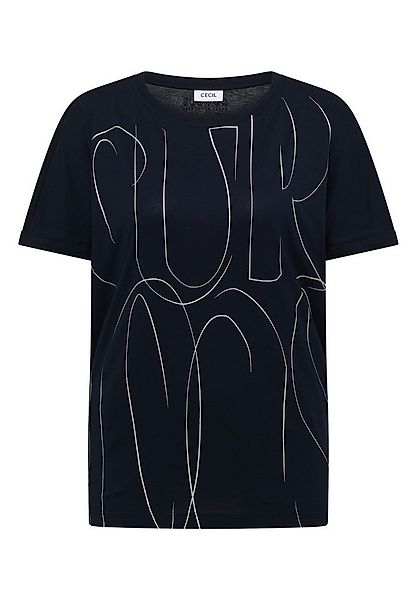 CECIL Langarmshirt Big Curious FP T-Shirt günstig online kaufen