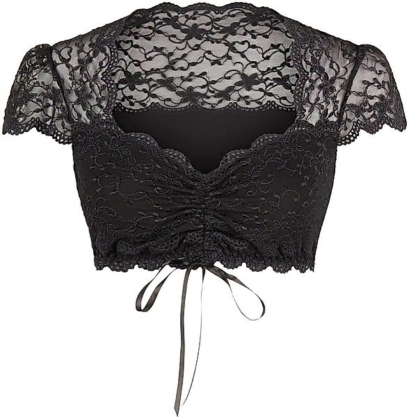 Nina Von C. Dirndlbluse, mit herzförmigem Ausschnitt, Spitze, bauchfrei, Ku günstig online kaufen
