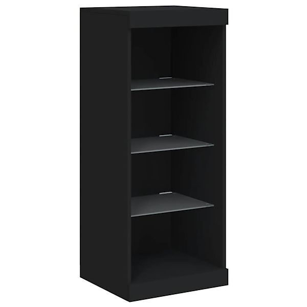 vidaXL Sideboard mit LED-Leuchten Schwarz 41x37x100 cm 836729 günstig online kaufen