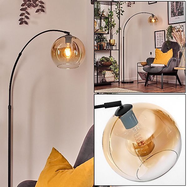 hofstein Stehlampe Stehlampe aus Metall/Glas in günstig online kaufen