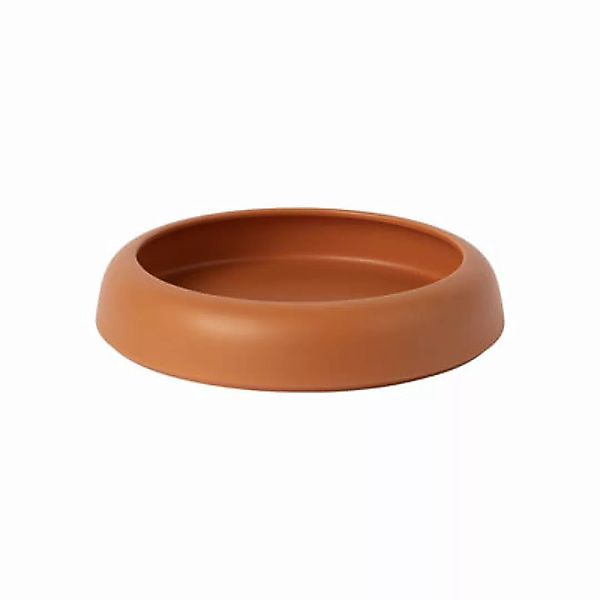 Schale Omar 02 keramik orange braun / Servierplatte - Large / Ø 30,8 x H 6, günstig online kaufen
