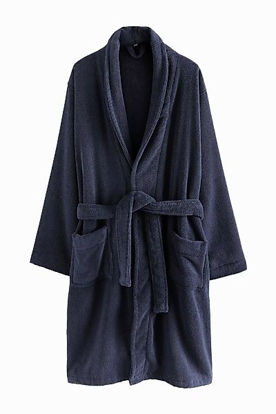 Next Herrenbademantel Premium-Bademantel aus 100 % Baumwollfrottee günstig online kaufen