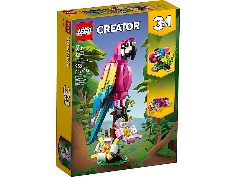 LEGO® 31144 Exotischer pinkfarbener Papagei Konstruktionsspielsteine günstig online kaufen