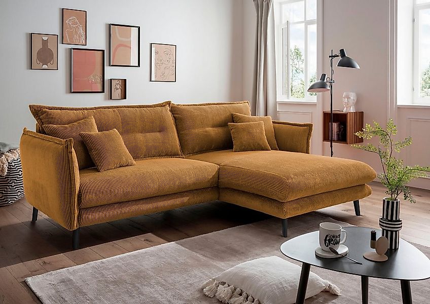 Home affaire Ecksofa Lazio modernes Design, bequem, schmale Armlehnen, OTTO günstig online kaufen