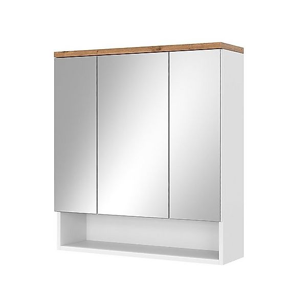 Vicco Waschbeckenunterschrank Eden Weiß Hochglanz/Artisan-Eiche 73 x 64 cm günstig online kaufen