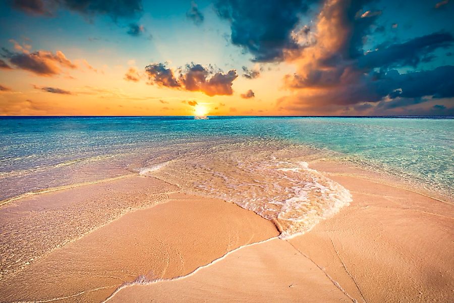 Papermoon Fototapete "Tropischer Strand Malediven" günstig online kaufen