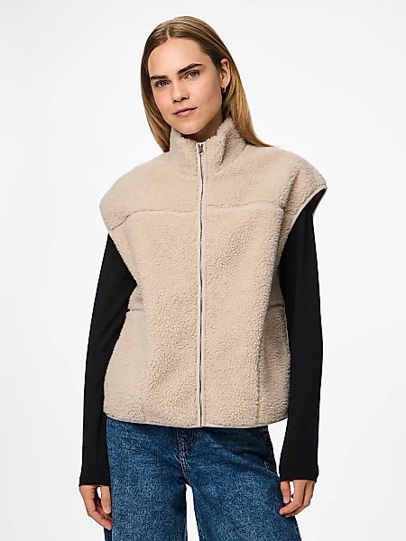 pieces Plüschweste "PCSADIA TEDDY VEST NOOS BC" Kunstfaser günstig online kaufen
