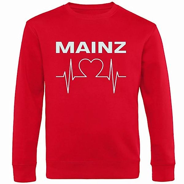multifanshop Sweatshirt Mainz - Herzschlag - Pullover günstig online kaufen