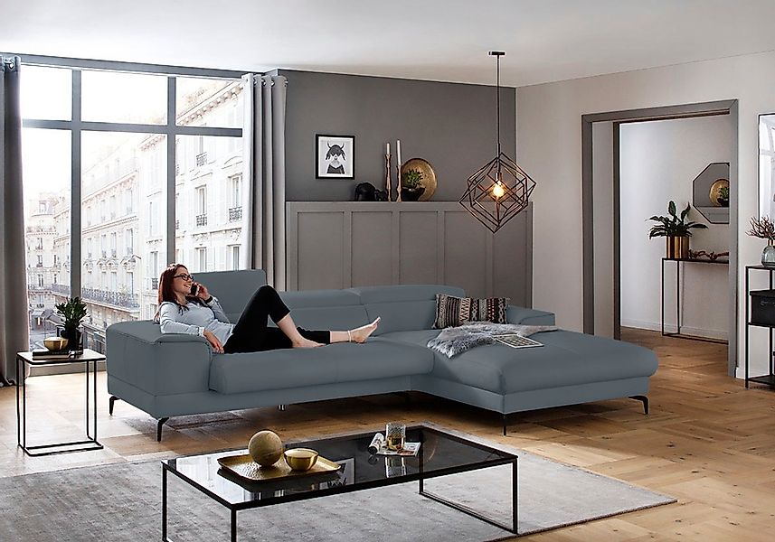 W.SCHILLIG Ecksofa "piedroo, Designsofa mit tollem Sitzkomfort, L-Form", Ko günstig online kaufen