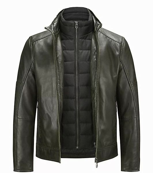 Milestone Lederjacke MSBender aus Lammleder mit abnehmbarem Windschutz günstig online kaufen