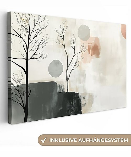 OneMillionCanvasses® Leinwandbild Wabi sabi - Beige - Pflanze, Fotodruck (1 günstig online kaufen
