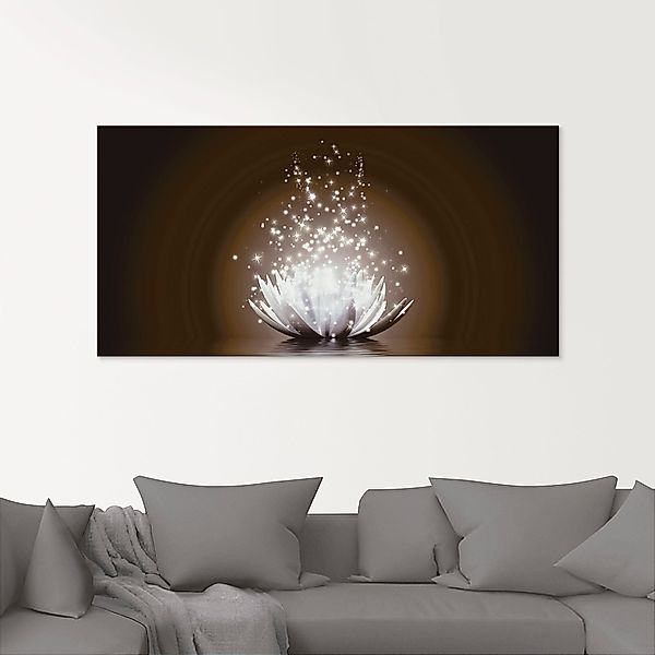 Artland Glasbild Magie der Lotus-Blume, Blumen günstig online kaufen