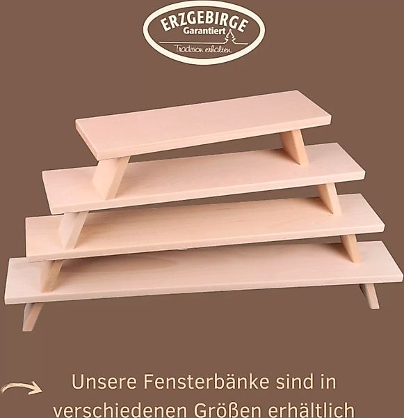 Weigla Schwibbogen-Fensterbank "Weihnachtsdeko", aus Buchenholz, Tiefe ca. günstig online kaufen