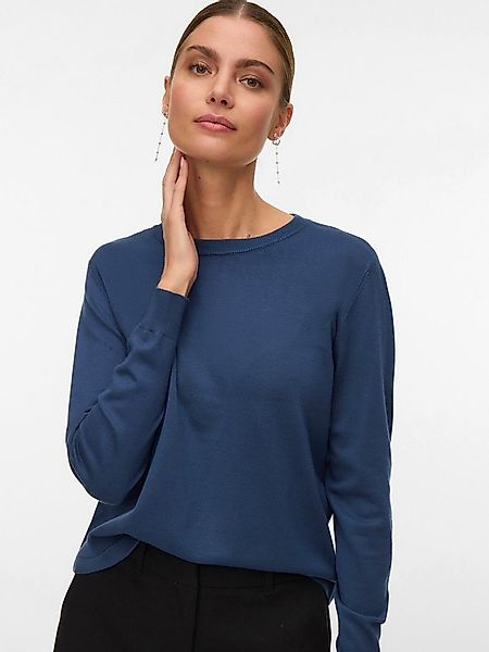 Vero Moda Strickpullover VMSILJE LS O-NECK PULLOVER NOOS günstig online kaufen