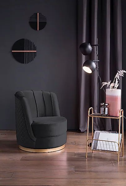 SalesFever Drehsessel »Komfortabler Drehsessel mit Stil« 360° Drehfunktion günstig online kaufen