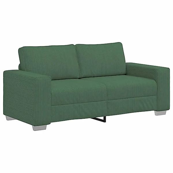 vidaXL Zweisitzer-Sofa Dunkelgrün 140 cm Cordstoff 4105204 günstig online kaufen