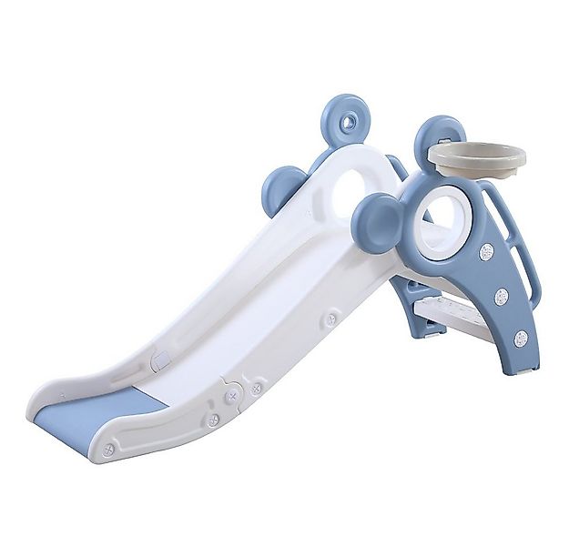 YOLEO Rutsche Kinder Fun-Slide mit Basketballkorb Faltbar Kinderrutsche günstig online kaufen