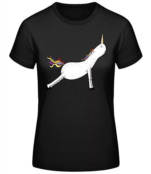 Yoga Einhorn Bretthaltung · Frauen Basic T-Shirt günstig online kaufen
