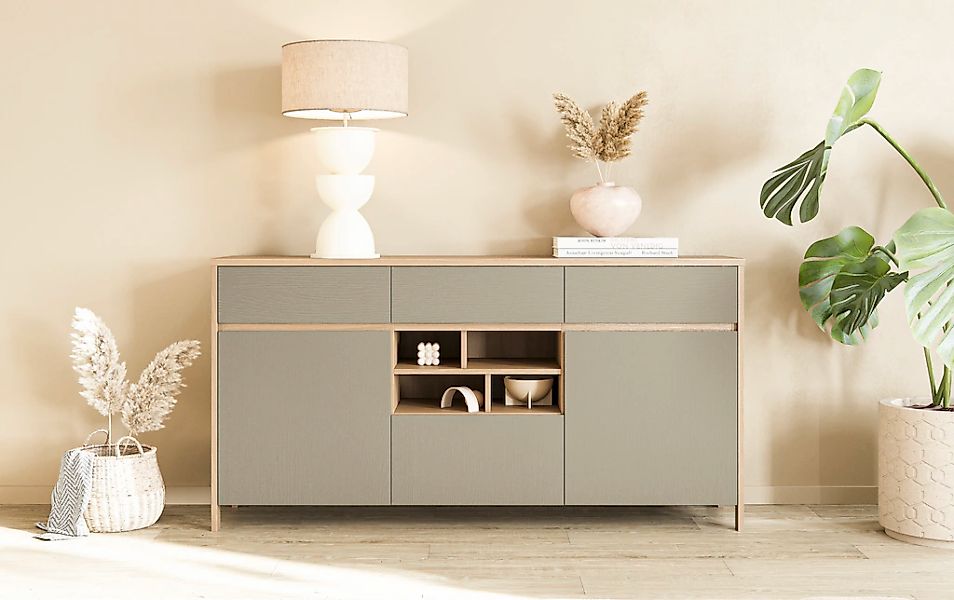 Home affaire Sideboard "Stranda, moderner Schrank, Kommode im Scandi-Style, günstig online kaufen