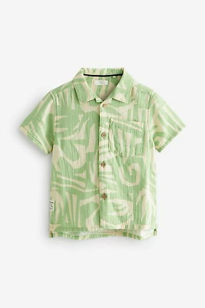 Next Kurzarmhemd Gemustertes Hemd mit kurzen Ärmeln (1-tlg) günstig online kaufen