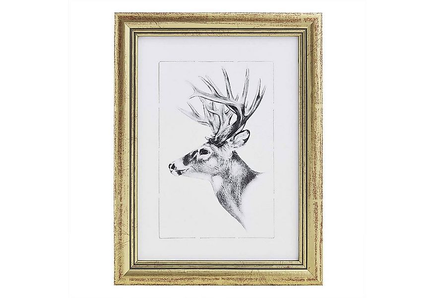 Woltu Bilderrahmen BRU9894gd, Fotogalerie, Holz Rahmen, Glasscheibe, Artos günstig online kaufen