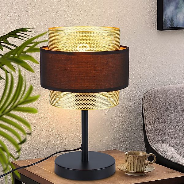 ZMH Tischleuchte Retro Schwarz E27 Design günstig online kaufen