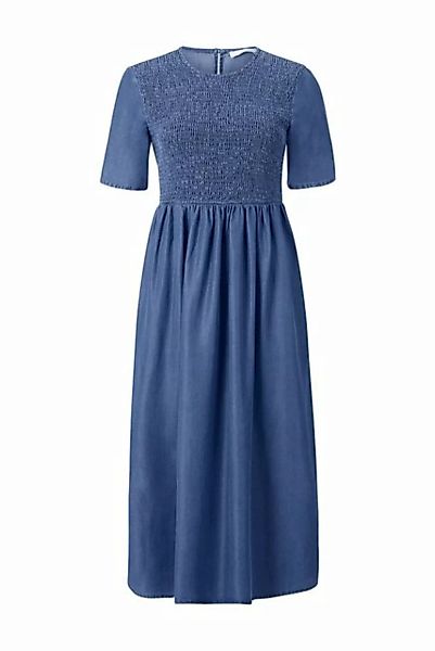 Rich & Royal A-Linien-Kleid Blue Tencel Midi Dress lenzing günstig online kaufen