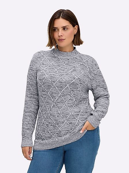 Sieh an! Strickpullover Pullover Langarm günstig online kaufen