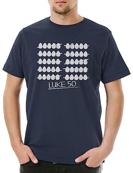 Urban Backwoods Print-Shirt Luke Egg Eating Herren T-Shirt Der Luke Unbeugs günstig online kaufen