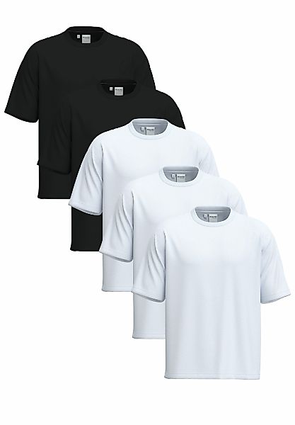 SELECTED HOMME Rundhalsshirt "SLHCORMAC SS O-NECK TEE 5 PACK NOOS", (Packun günstig online kaufen