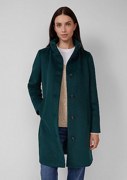 s.Oliver Wintermantel Outdoor-Mantel Kurzer Mantel aus Wollmix mit Knopflei günstig online kaufen