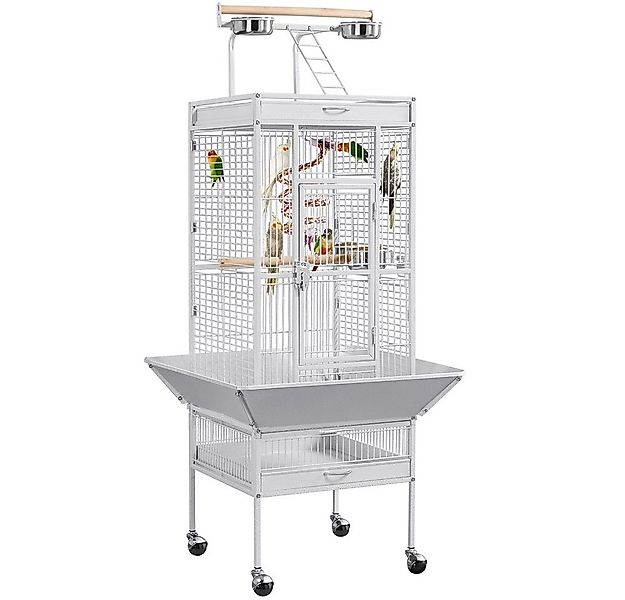 Yaheetech Vogelkäfig, Vogelvoliere Käfig für Wellensittich Papageien günstig online kaufen