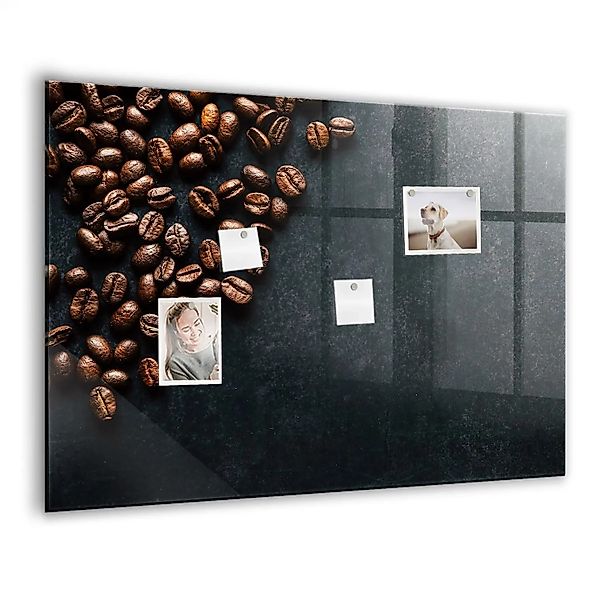 Tulup Magnettafel Aus Glas Kaffeebohnen 100x70 cm Whiteboard Magnetisch Gla günstig online kaufen