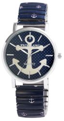 Excellanc Quarzuhr 1700060 Edelstahlzugband, D 36 günstig online kaufen