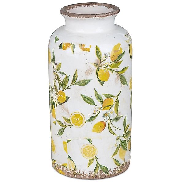 formano Dekovase Vintage, Weiß, Motiv: Ranken günstig online kaufen