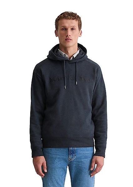 Marc O'Polo Hoodie relaxed fit aus weicher Bio-Baumwolle Ton-in-Ton Sticker günstig online kaufen
