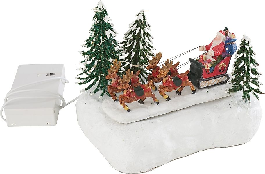 VBS LED-Dekofigur beweglicher Santaschlitten, inkl. LED günstig online kaufen