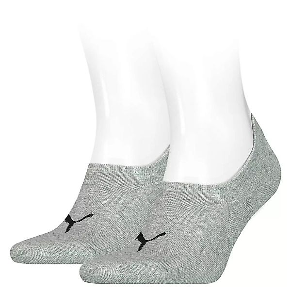 Puma Footie High Socken 2 Paare EU 43-46 Middle Grey Melange günstig online kaufen