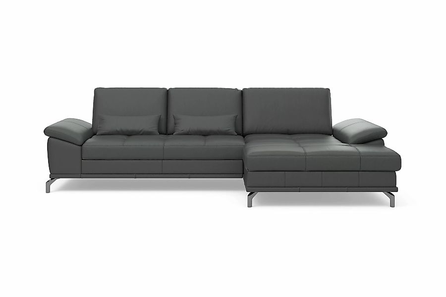 Places of Style Ecksofa Costello, mit Sitztiefenverstellung und Armlehnfunk günstig online kaufen