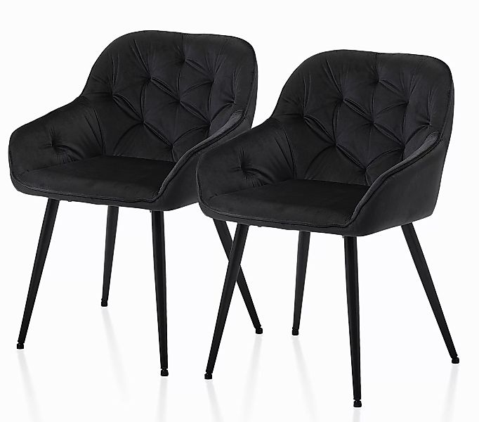 Ofcasa Esszimmerstuhl Gepolsterter Samtstuhl (2er Set), günstig online kaufen