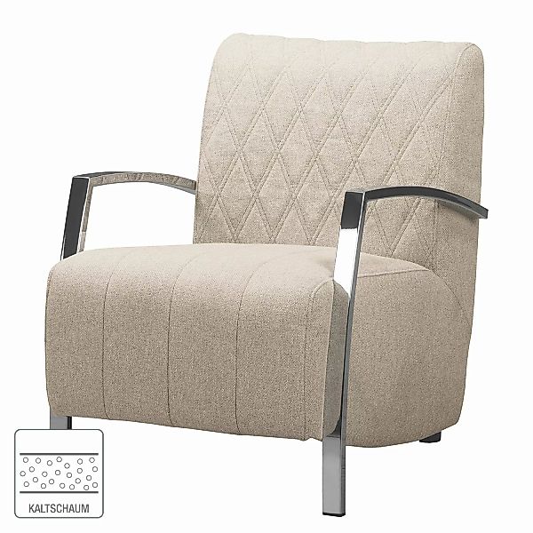home24 loftscape Sessel Richlands III Warmes Beige Strukturstoff 63x81x76 c günstig online kaufen
